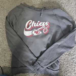 NFL Gray Chiefs Crewneck Sweater